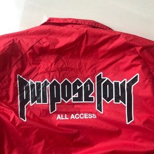 Justin Bieber Purpose Tour Windbreaker